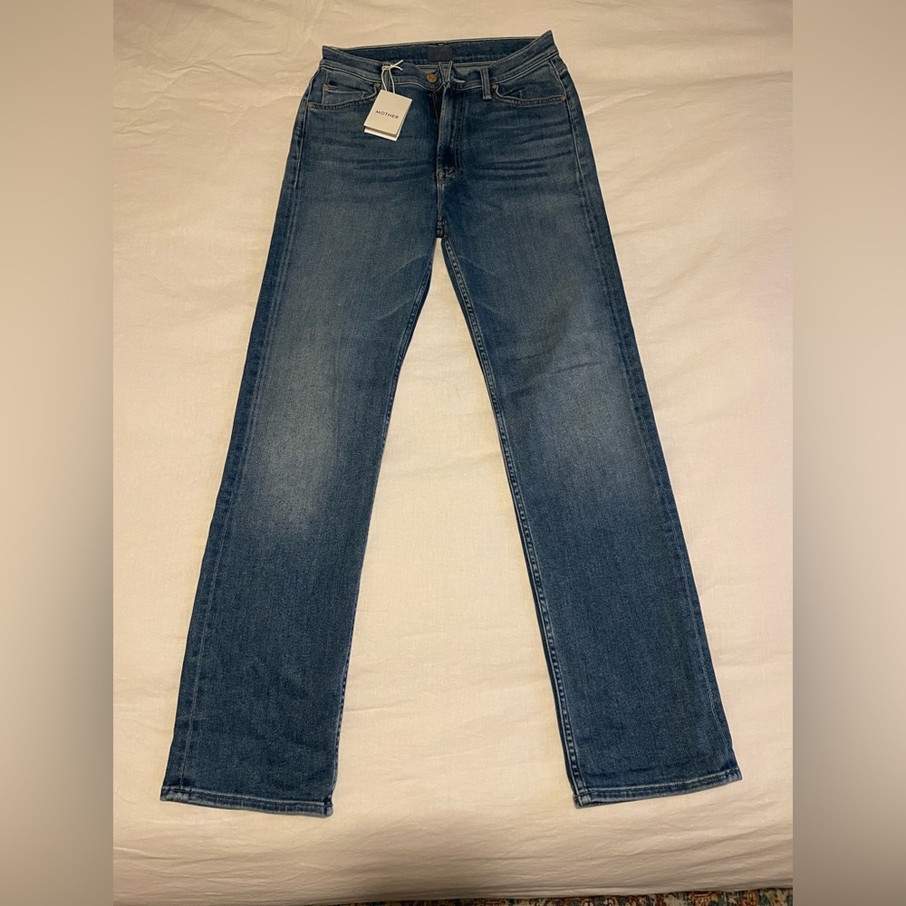 High Waisted Rider Skimp Mother Jeans
